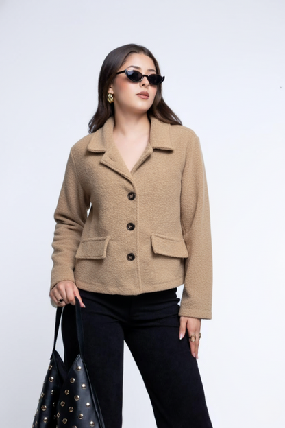 Chamarra Efecto Peluche