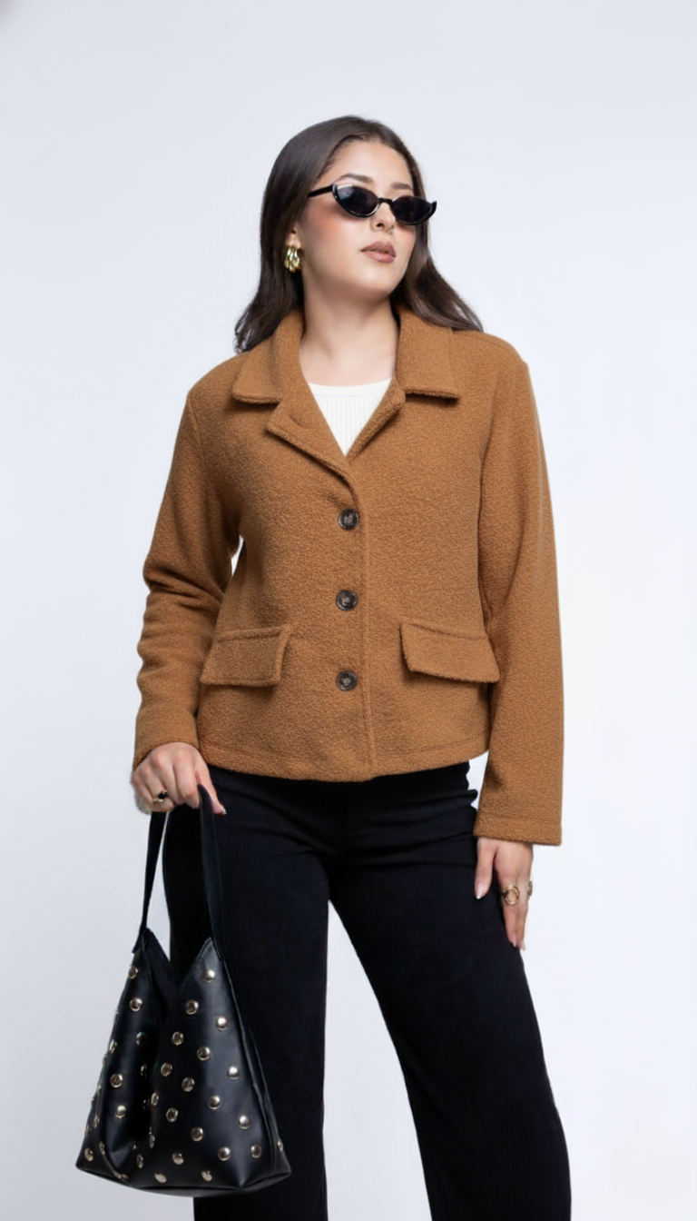 Chamarra Efecto Peluche