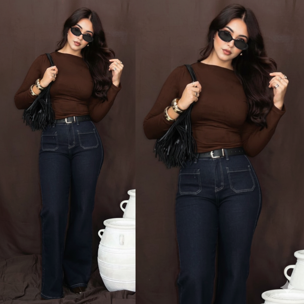 Blusa con detalle plisado