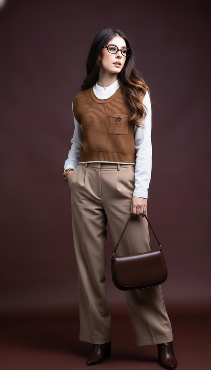 Chaleco Tejido Cerrado