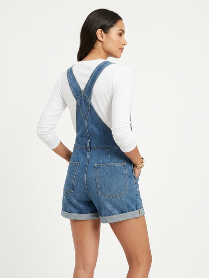 Jumper Short Mezclilla