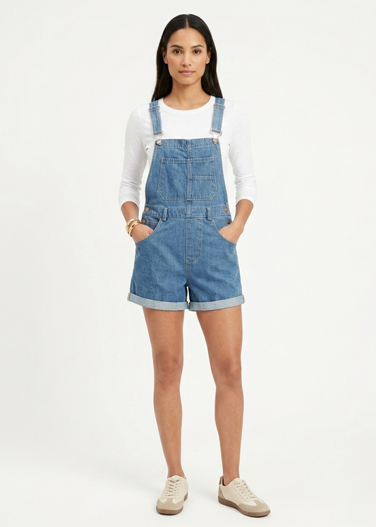 Jumper Short Mezclilla