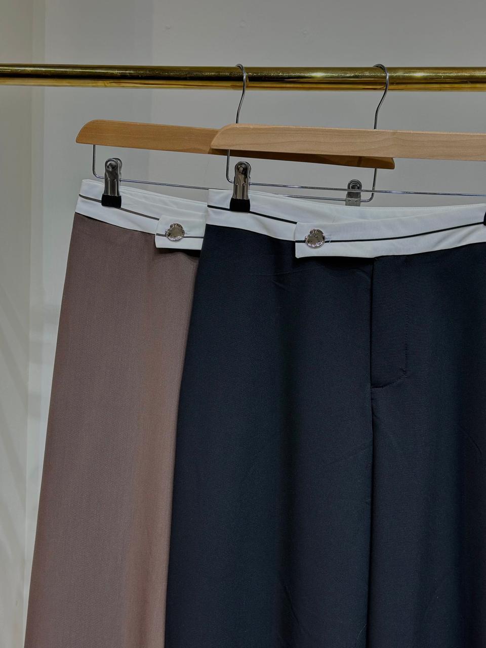 Pantalón Vestir Pretina Combinada