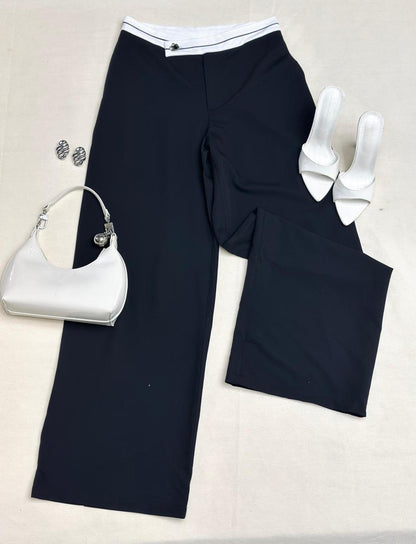 Pantalón Vestir Pretina Combinada