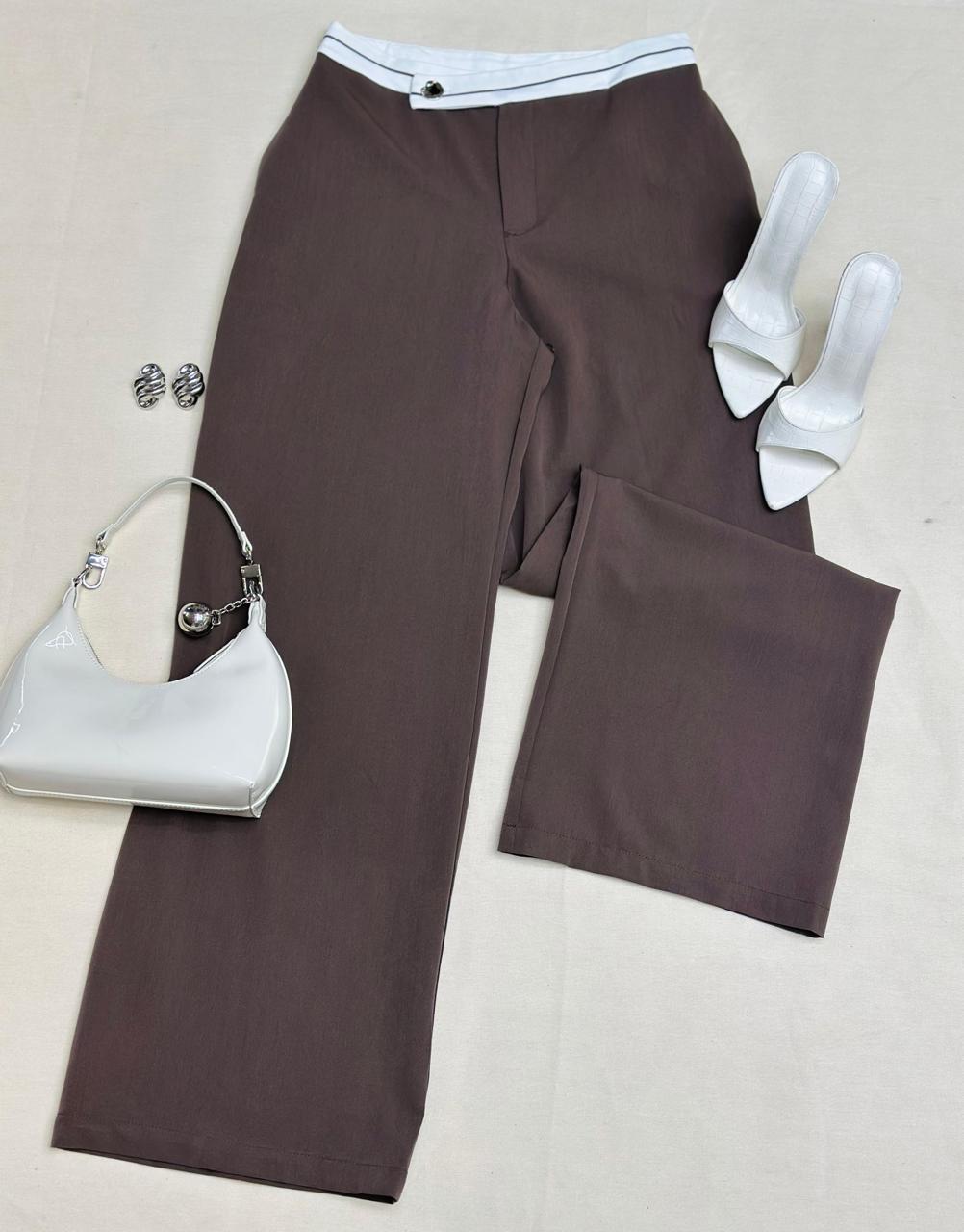 Pantalón Vestir Pretina Combinada