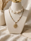Set Collar Conchas & Sol Dorado
