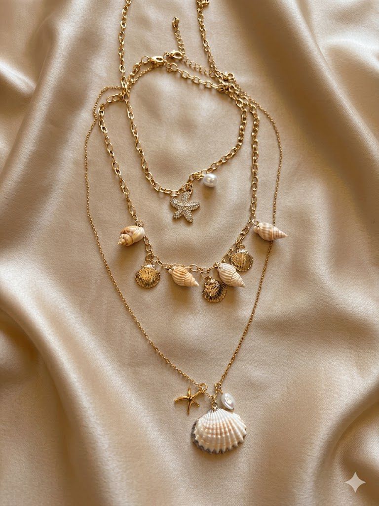 Set Collares Caracoles