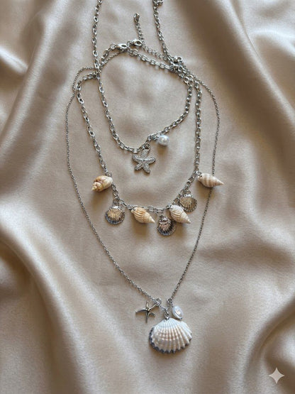 Set Collares Caracoles
