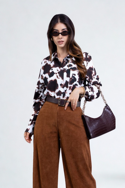 Camisa Estampado Cow Print