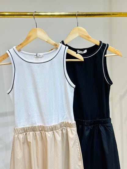 Vestido Casual Combinado