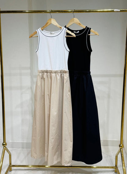 Vestido Casual Combinado
