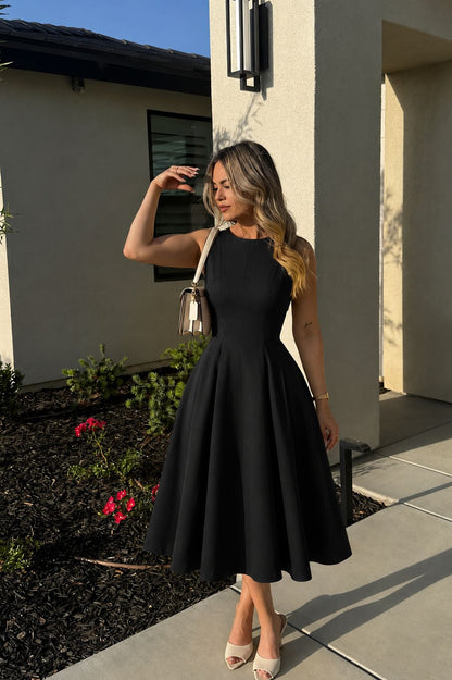 Vestido Midi con Vuelo