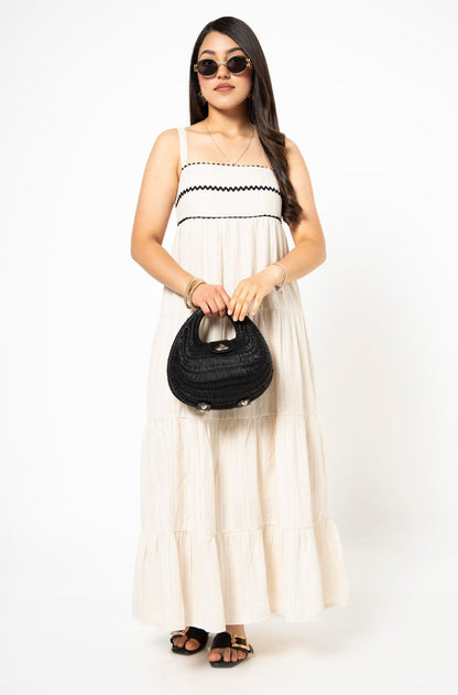 Vestido largo con tirantes