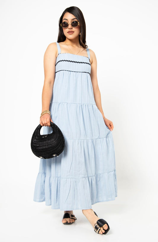 Vestido largo con tirantes