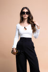 Blusa de manga larga