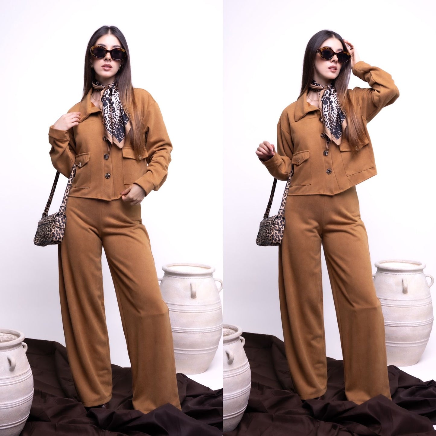 Conjunto de gamuza