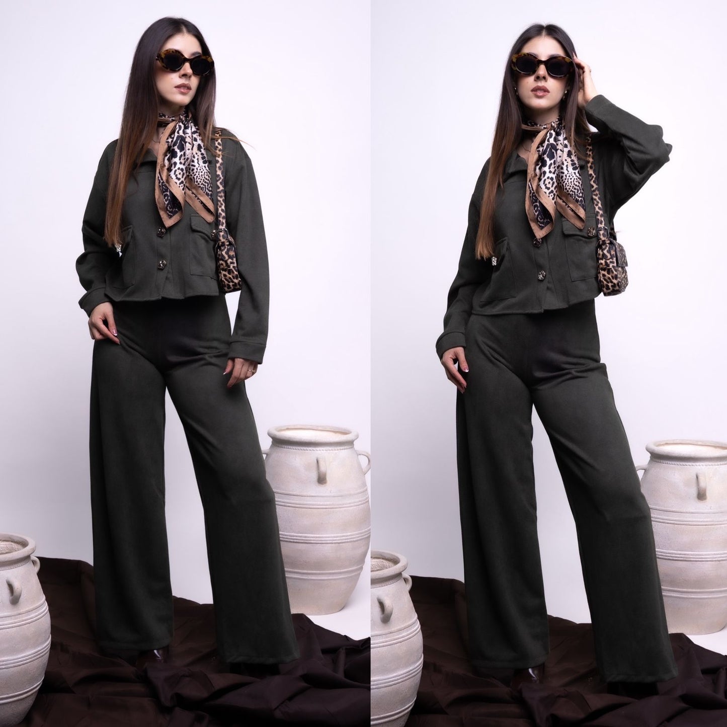 Conjunto de gamuza