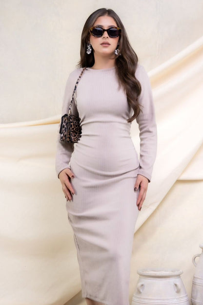 Vestido Midi Estilo Plisado