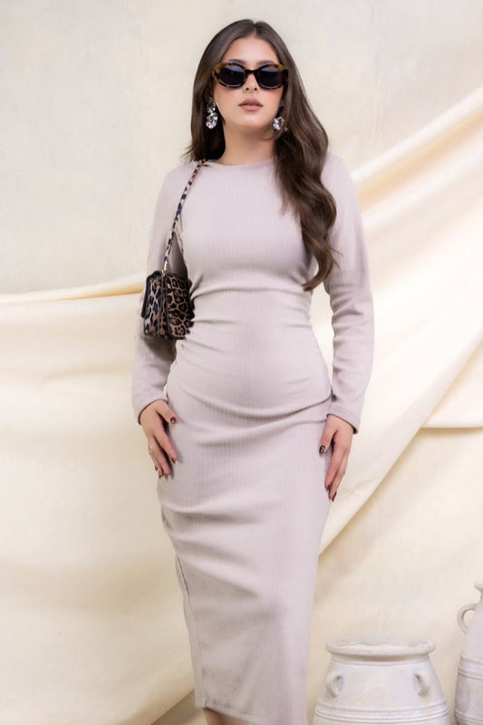 Vestido Midi Estilo Plisado