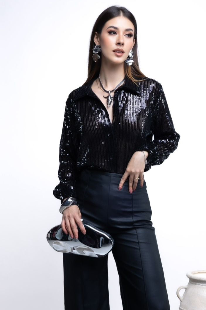 Camisa de Lentejuelas Premium