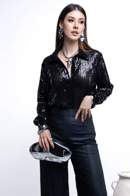 Camisa de Lentejuelas Premium