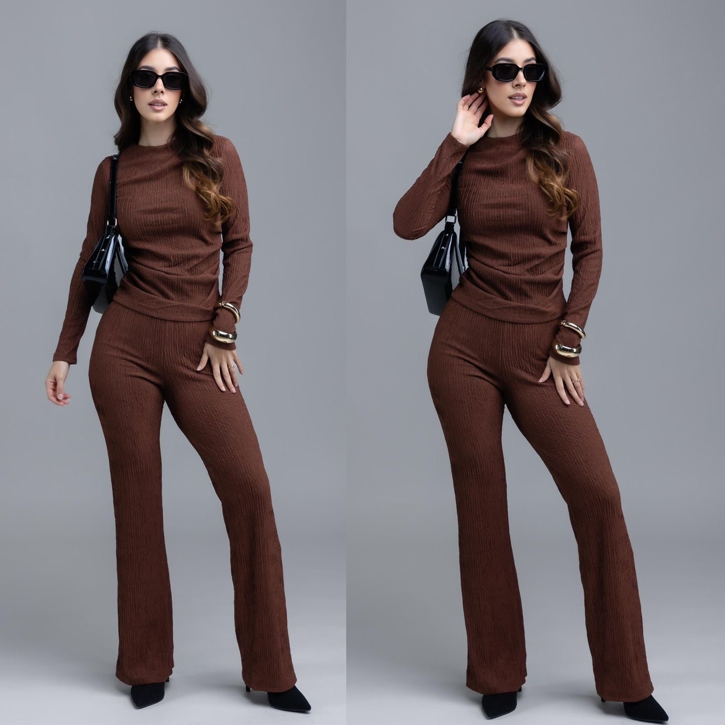 Conjunto Importado Flare & Plisado