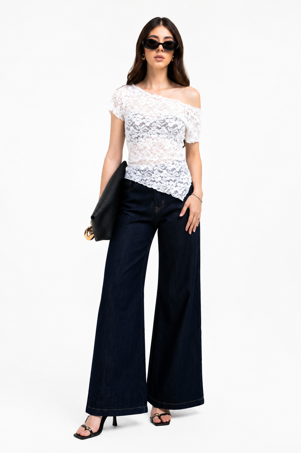 Blusa Asimétrica Encaje