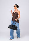 Blusa Asimétrica Satinada