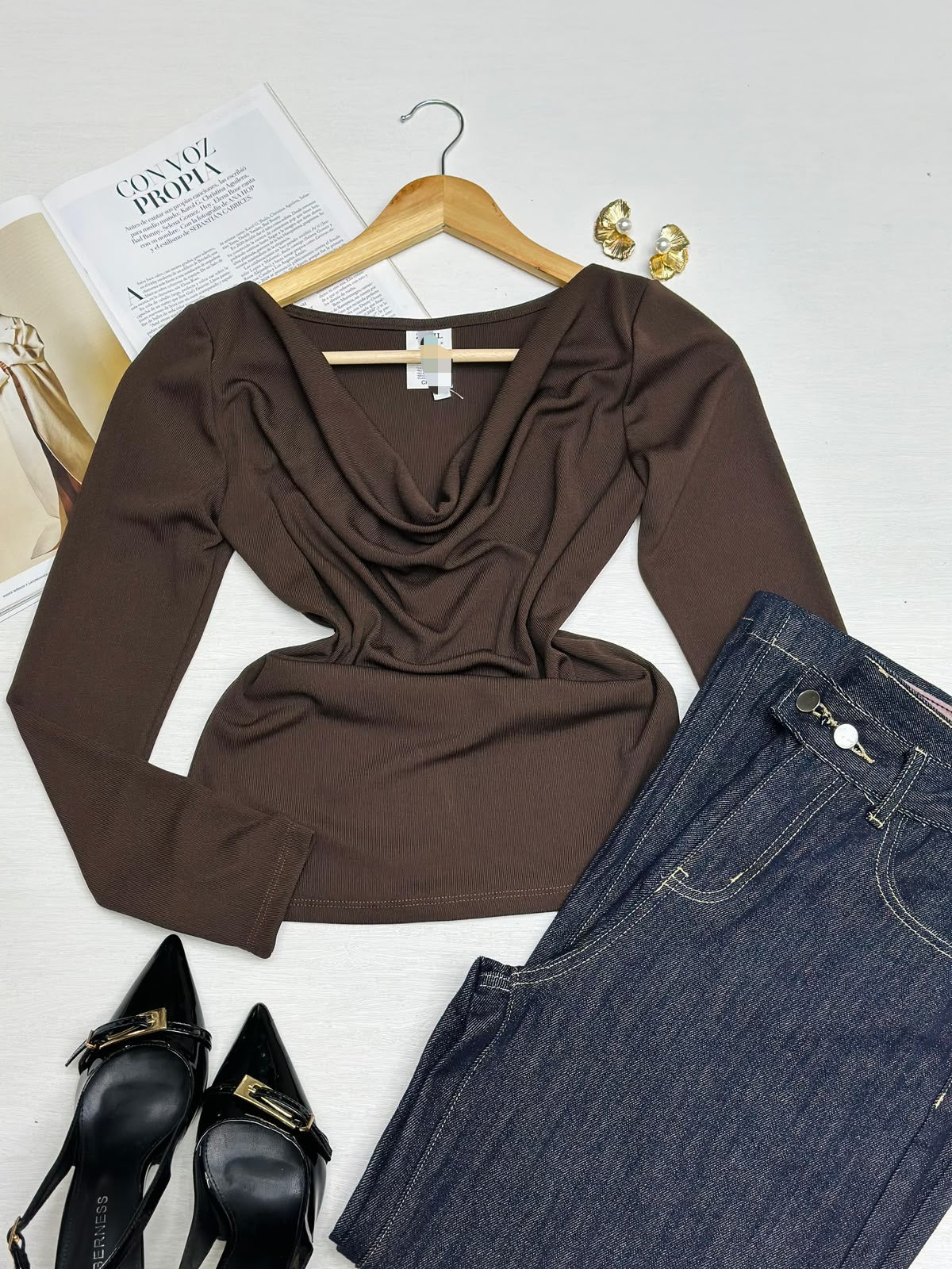 Blusa Cuello Cowl