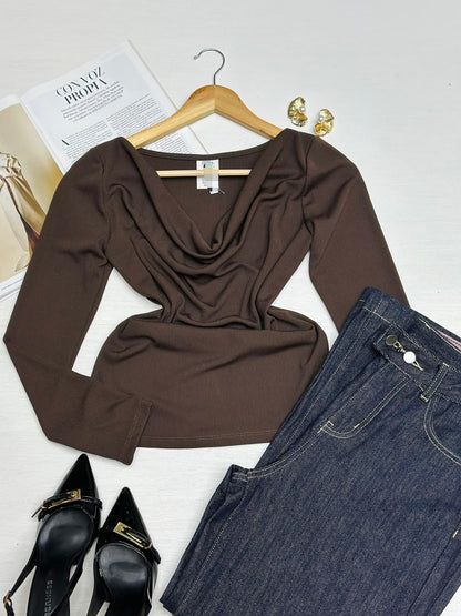 Blusa Cuello Cowl