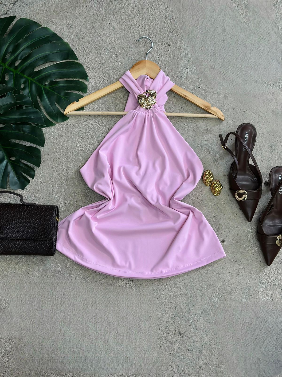 Blusa Halter detalle de Flor