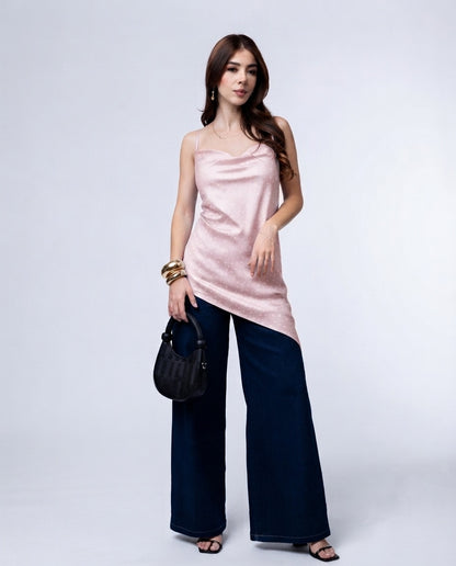 Blusa Asimétrica Lunares