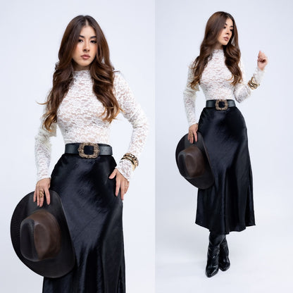 Blusa Encaje Transparencias