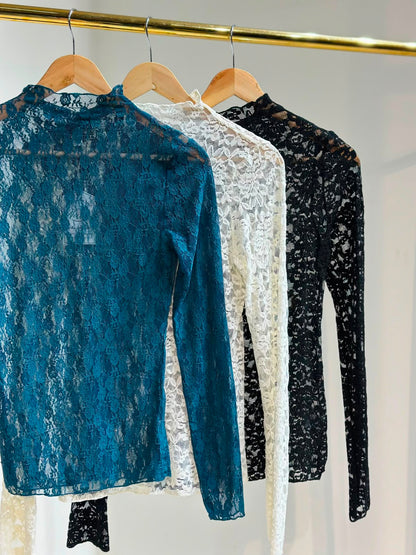 Blusa Encaje Transparencias