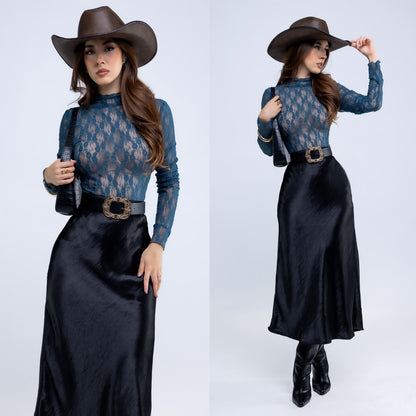Blusa Encaje Transparencias
