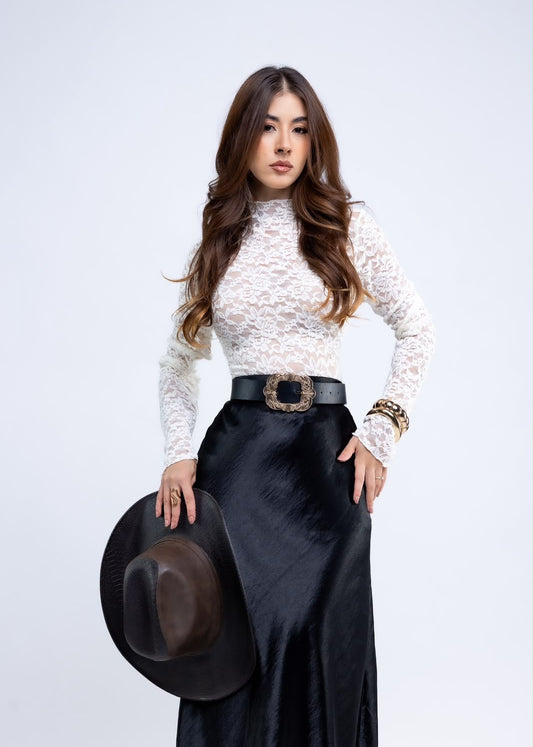 Blusa Encaje Transparencias
