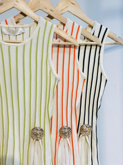 Blusa a rayas sin mangas