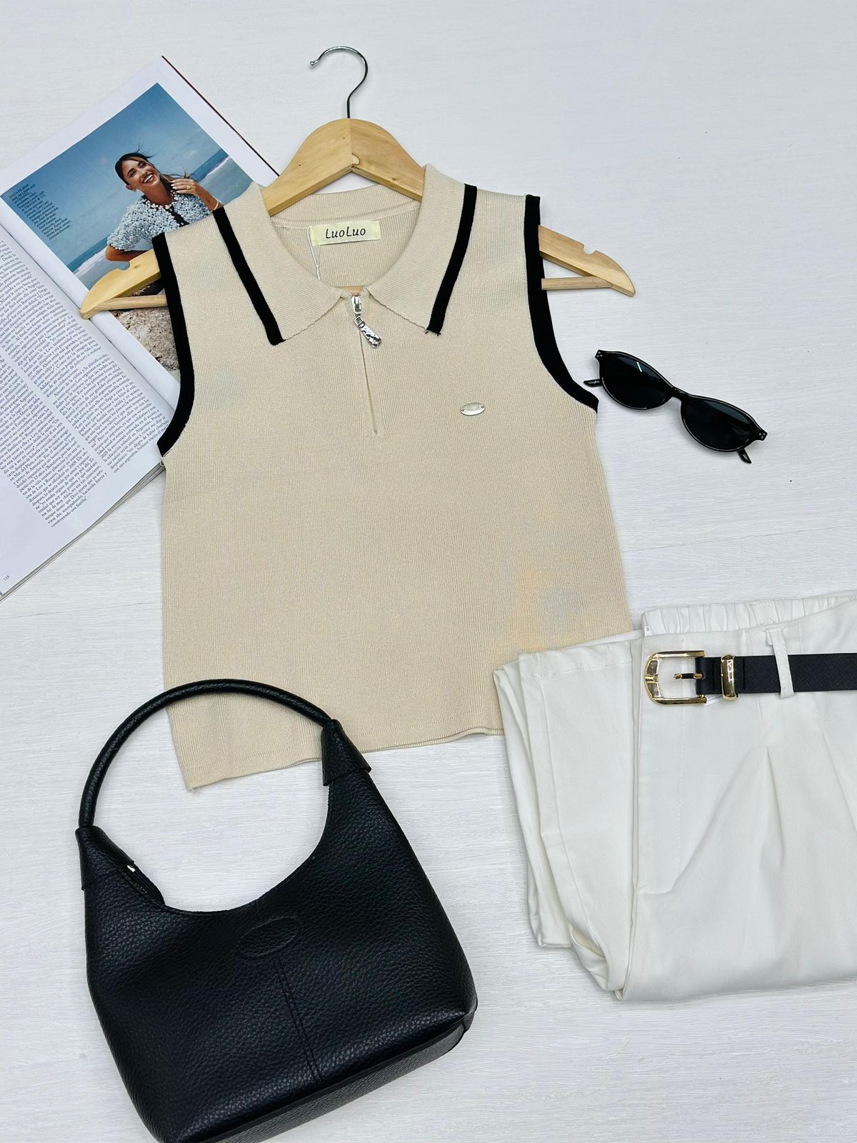 Blusa Tejida Zipper