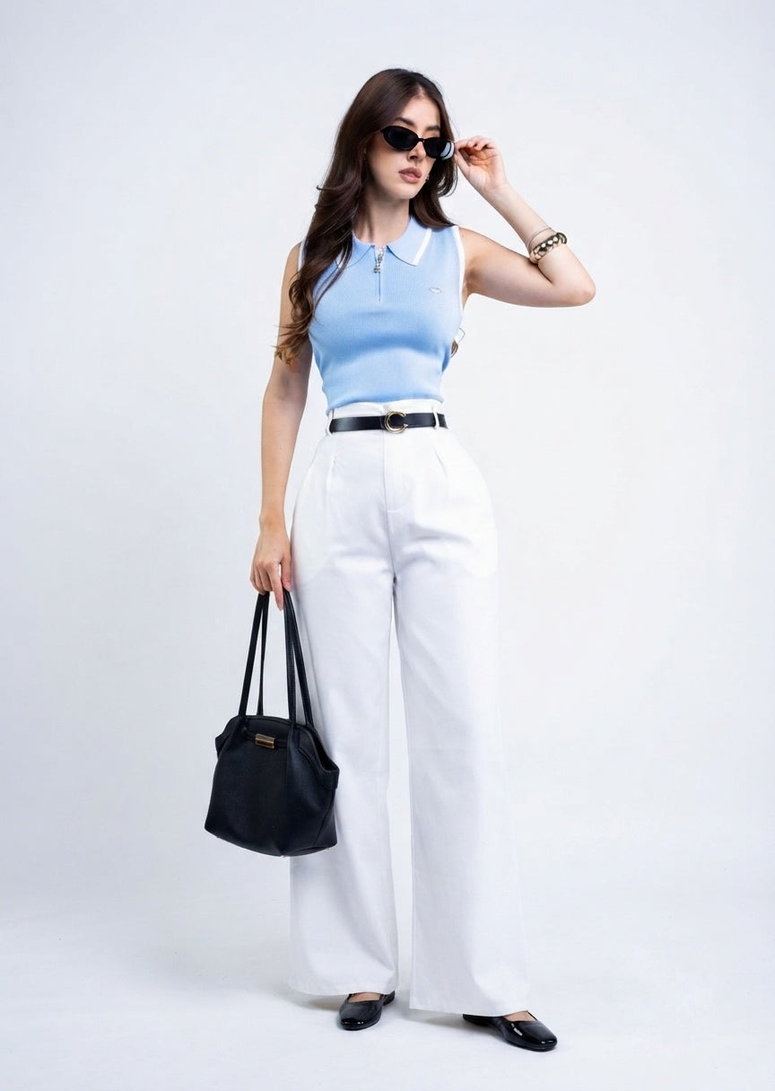 Blusa Tejida Zipper