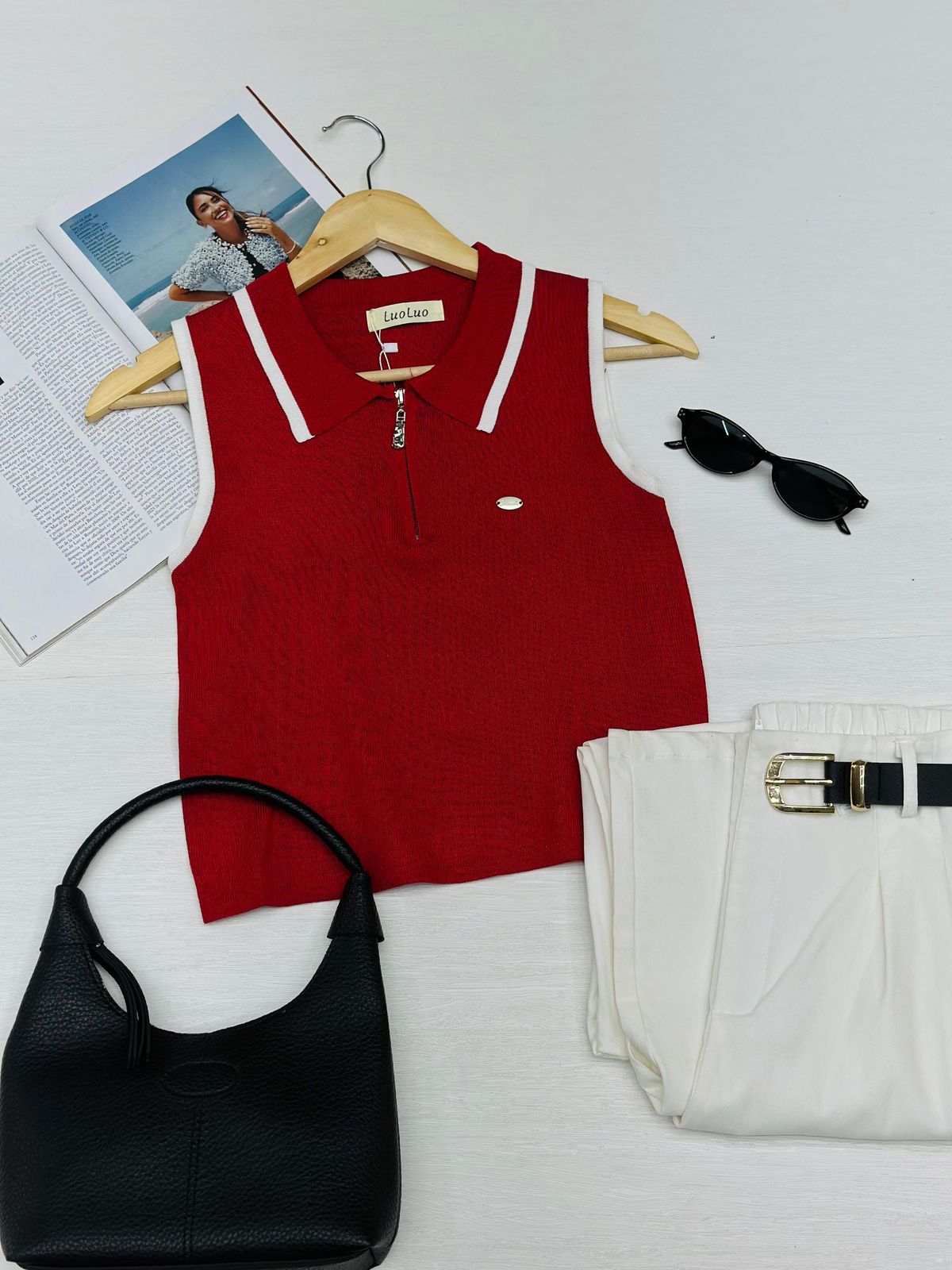Blusa Tejida Zipper