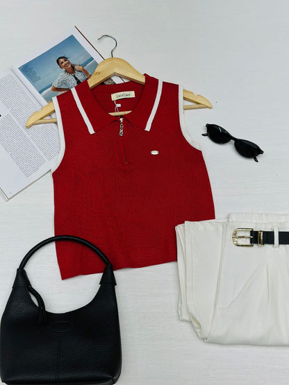 Blusa Tejida Zipper