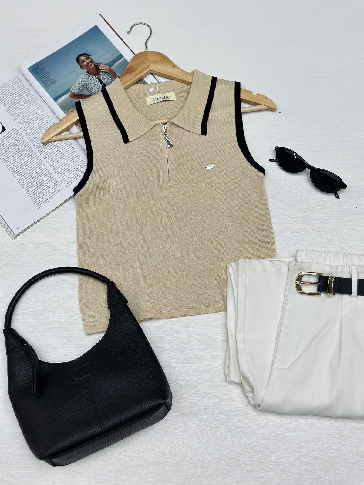 Blusa Tejida Zipper
