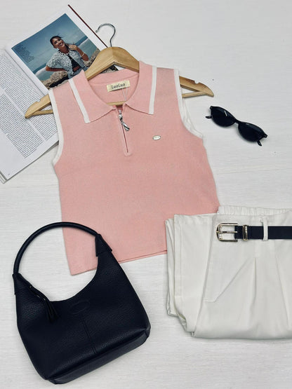 Blusa Tejida Zipper