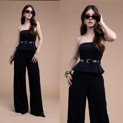 Palazzo Strapless con Cinto