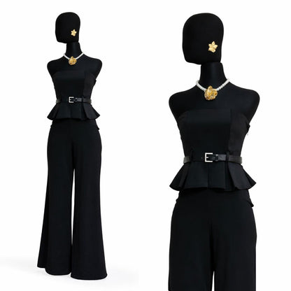 Palazzo Strapless con Cinto