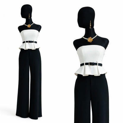 Palazzo Strapless con Cinto