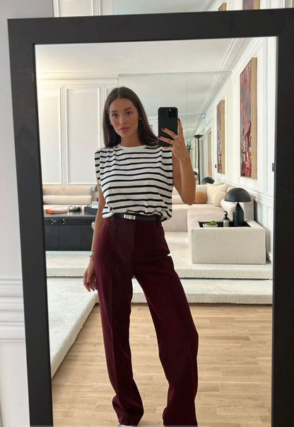 Pantalón de Vestir Tiro Alto