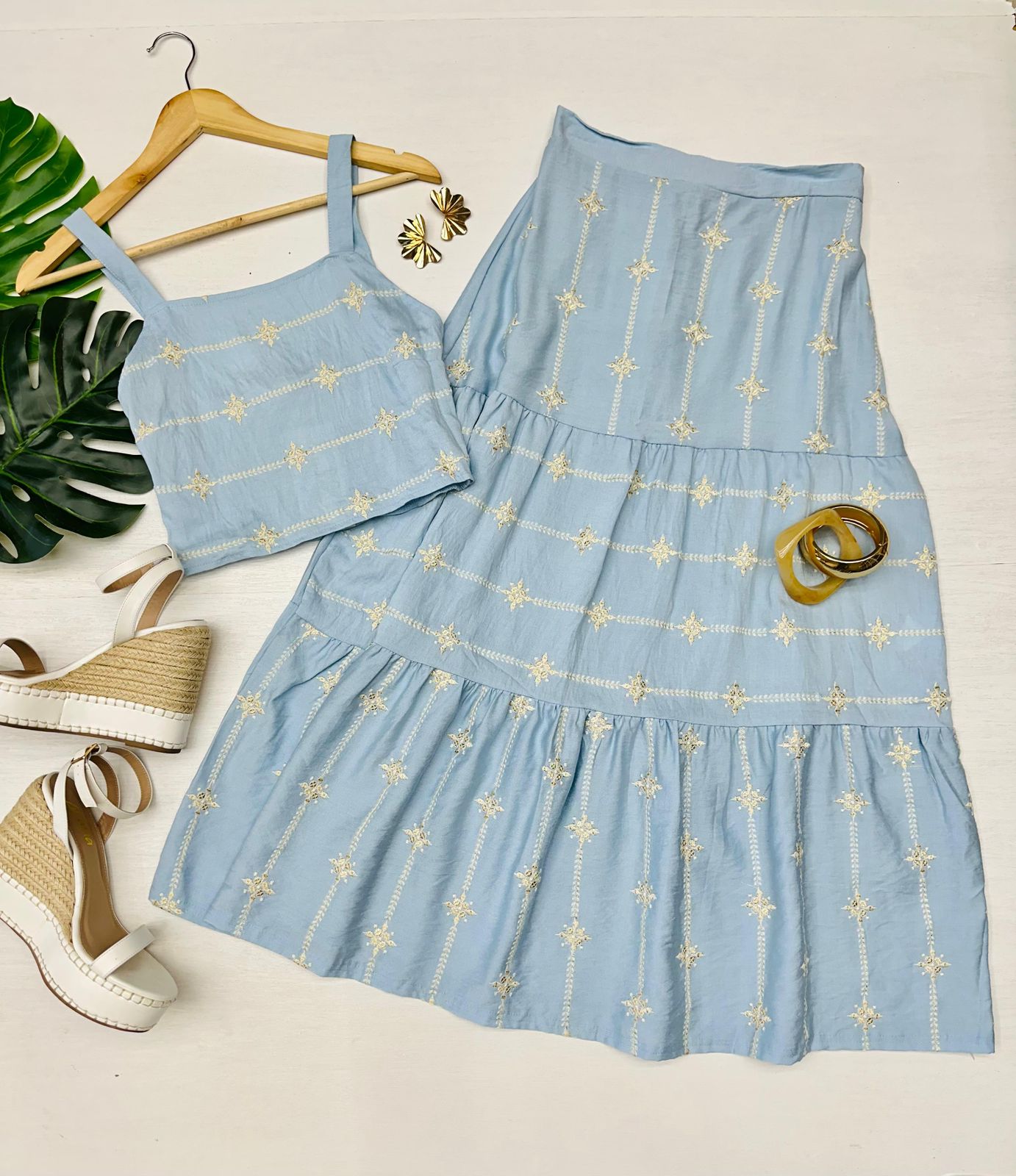 Set Falda con Olanes
