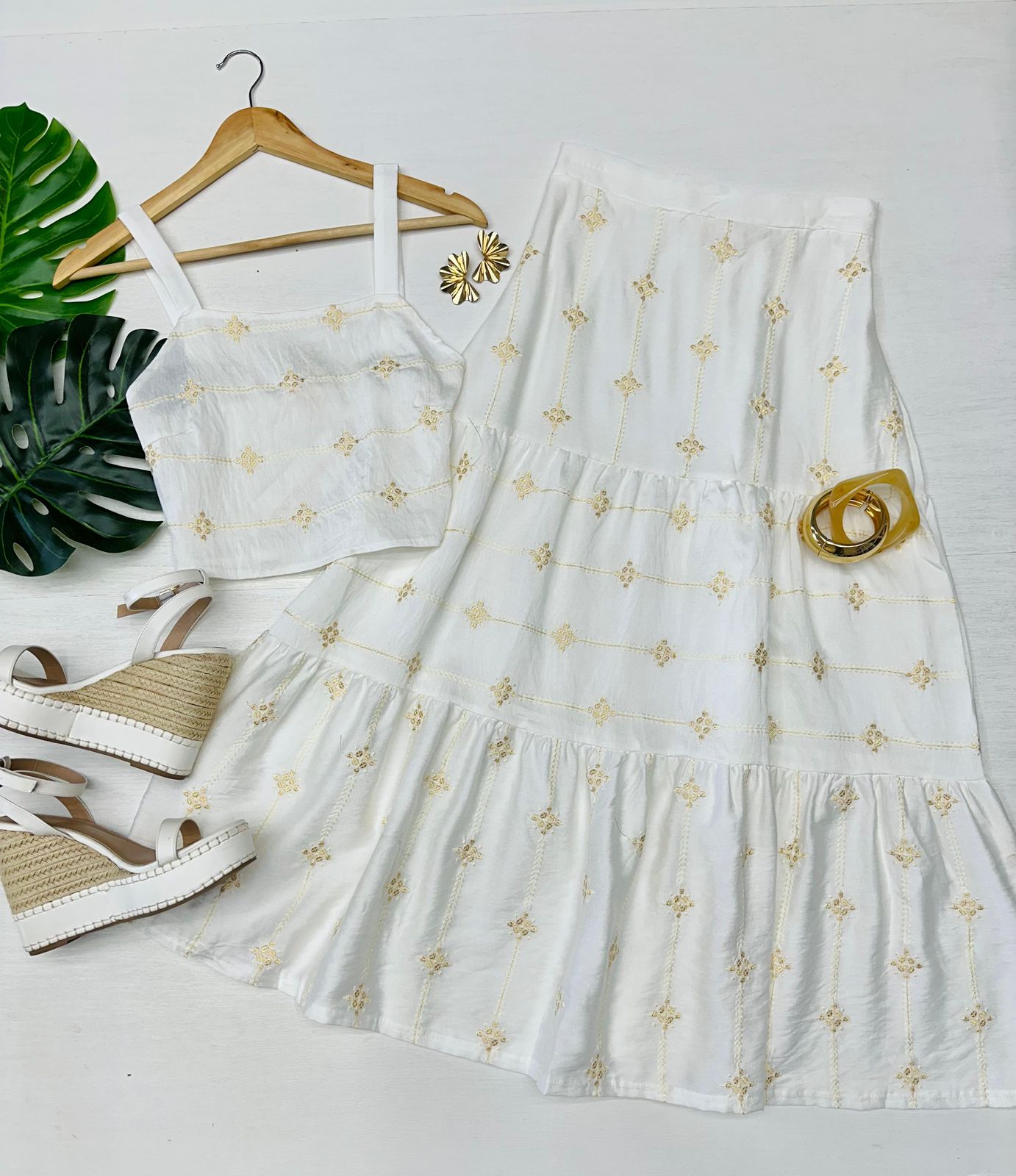 Set Falda con Olanes