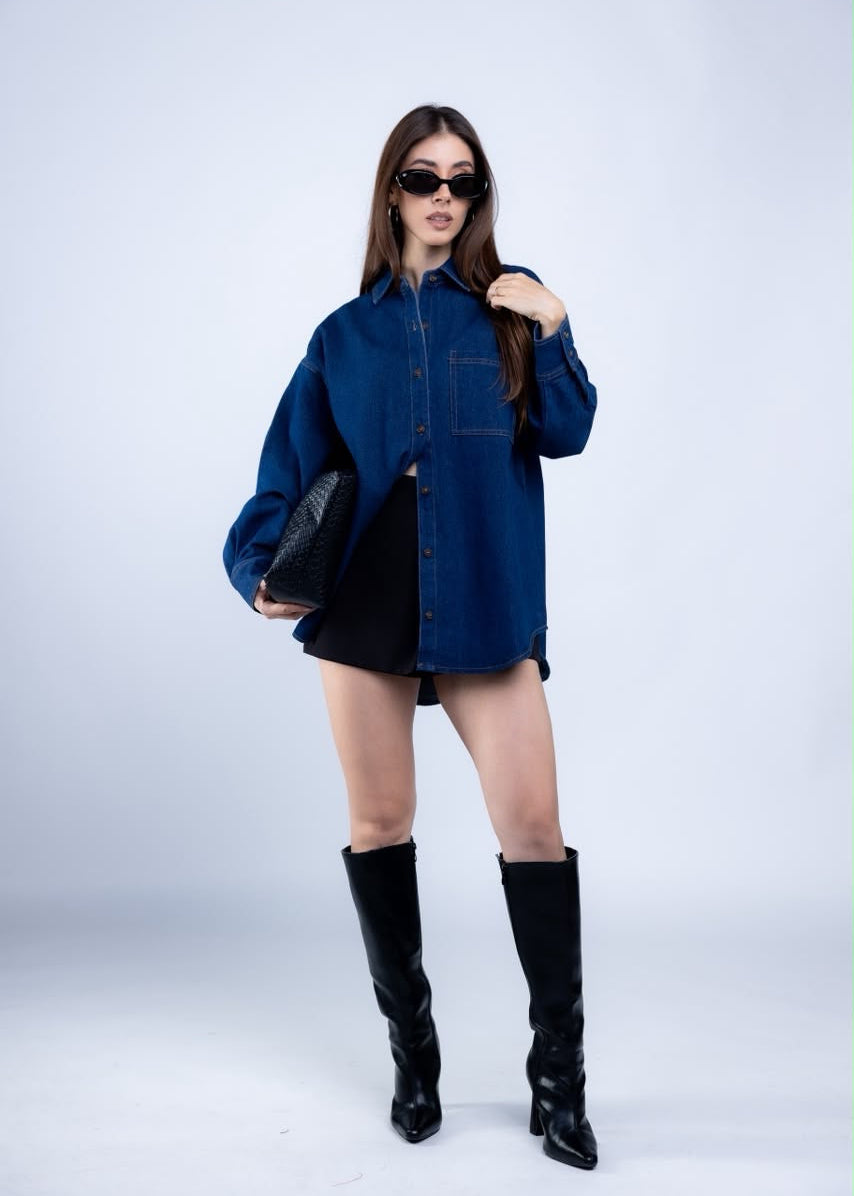 Sobrecamisa Denim Clásica